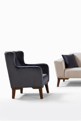 Luxus Sessel 1 Sitzer Designer Sessel Einsitzer Textil Polster Möbel