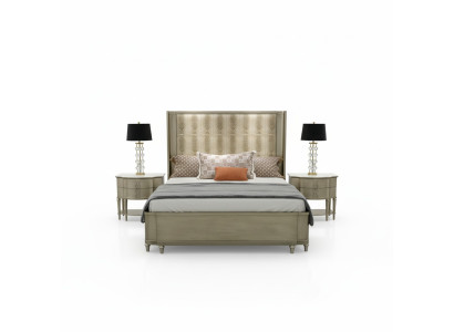 Bett Polster Design Luxus Doppel Betten Schlafzimmer Holz Crocco Stil Design Neu
