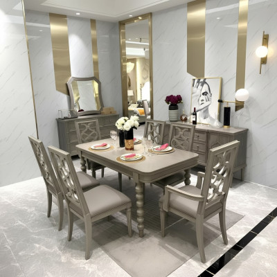 Garnitur Holz Möbel Sets Essgruppe Esszimmer Garnitur 6x Stuhl Set Stühle Neu