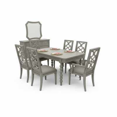 Garnitur Holz Möbel Sets Essgruppe Esszimmer Garnitur 6x Stuhl Set Stühle Neu