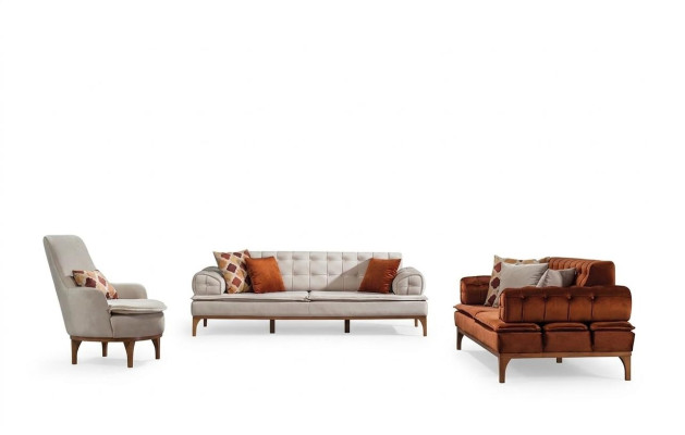 Garnitur Sofagarnitur 3+3+1 Sitzer Gruppe 3tlg. Möbel Sofas Sessel neu