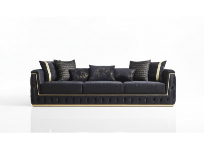 Dreisitzer Sofa 3 Sitzer Sofas Polster Couchen Chesterfield mit Textil