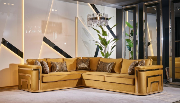 Eckcouchen Möbel Stoff Wohnlandschaft Ecksofa L Form Sofa Eckgarnitur