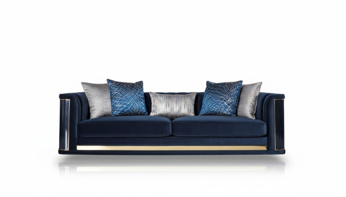 Luxus Dreisitzer Sofa 3 Sitzer Sofas Sitz Design Möbel Couchen Schwarz