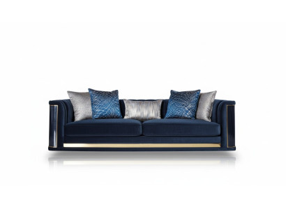 Luxus Dreisitzer Sofa 3 Sitzer Sofas Sitz Design Möbel Couchen Schwarz