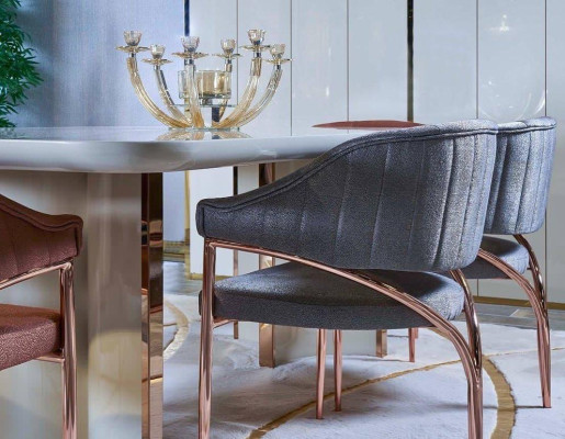 Luxus Tische Esszimmer Tisch Esszimmer Moderner Gold Edelstahl Sofort