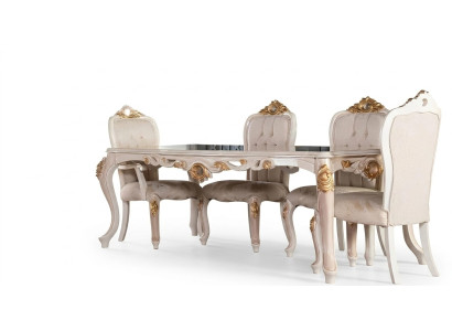 Esszimmer Esstisch Stuhl Luxus Garnitur Esszimmerstuhl Tisch Tische Holz Gruppe