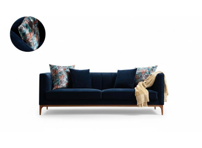 Dreisitzer Sofa 3 Sitzer Sofas Luxus Sitz Stoff Modern Stil Textil Couchen Möbel