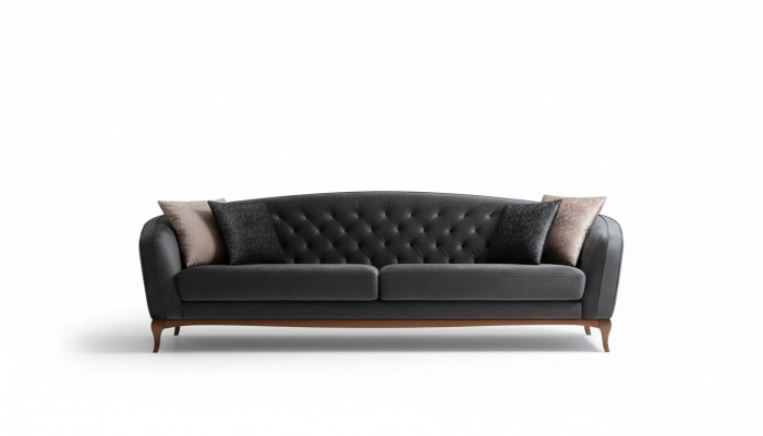 Viersitzer Sofa Luxus 4 Sitzer Sofas Gepolsterte Couch Stoff Sitzer Modern Sitz