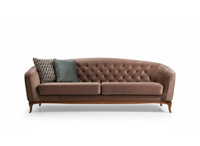 Luxus Sofa Design Dreisitzer Moderne Couch Blau Couchen Möbel Polster Loft Neu