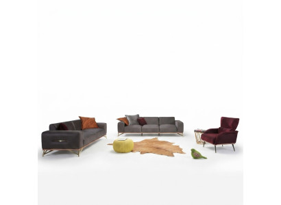 Sofagarnitur Garnitur Sofa Sessel Sofas Komplette Couchgarnitur Set Sitzer Stoff