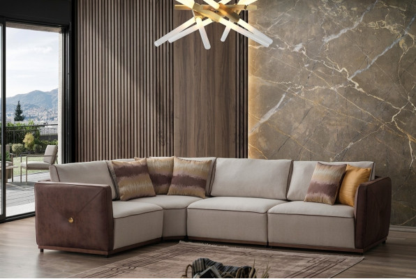 Ecksofa Sofas L-Form Sofa Eck Wohnzimmer Design Eckgarnitur Luxus Couch Möbel