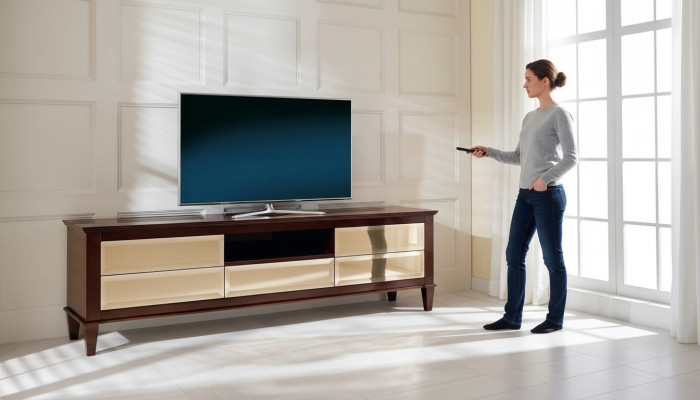 Lowboard tv Ständer Sideboard Kommode Wohnzimmer Modern Holz Design Möbel