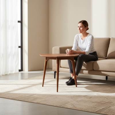 Tisch Beistelltisch Tische Couchtisch Holztisch Braun Holz Luxus Möbel Neu