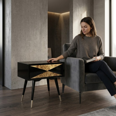 Nachttisch Nachttische Beistell Tisch Holz Design Modern Schlafzimmer Tische Neu