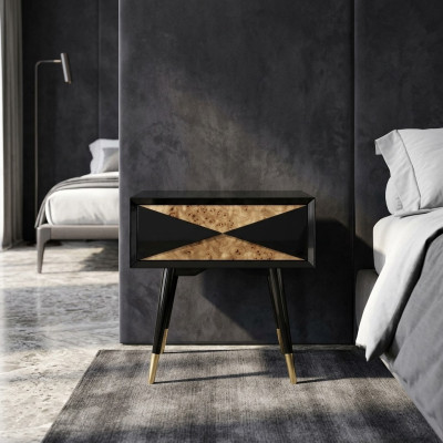 Nachttisch Nachttische Beistell Tisch Holz Design Modern Schlafzimmer Tische Neu