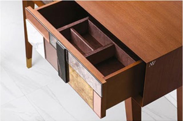 Konsolentisch Tisch Konsole Kommode Sideboard Holz Modern Luxus Design Möbel