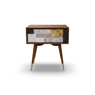 Nachttisch Nachttische Beistell Tisch Holz Design Modern Schlafzimmer Tische