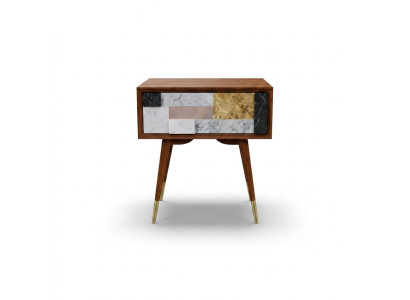 Nachttisch Nachttische Beistell Tisch Holz Design Modern Schlafzimmer Tische