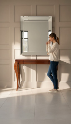 Konsolentisch Tisch Konsole Abstelltisch Holz Luxus Braun Design Klassische Neu