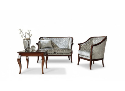 Sofagarnitur Sofa Garnitur Sessel Luxus Couchtisch Set Wohnzimmer Möbel 3tlg.