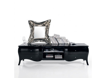 Tv Ständer Sideboard rtv Lowboard Regale Wohnzimmer Holz Schwarz Kommode Tische