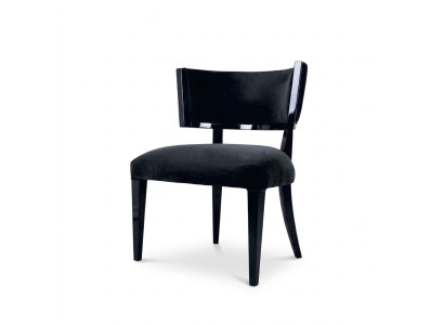 Esszimmerstuhl Stuhl Lehnstuhl Design Stühle Sessel Sitz Holz Luxus Schwarz