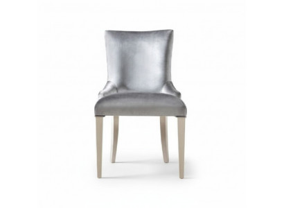 Esszimmerstuhl Stuhl Sessel Sitzer Esszimmer Stühle Holz Modern Luxus Silber