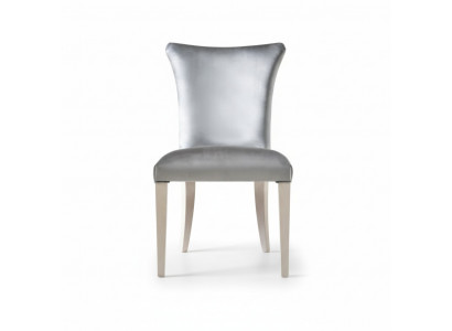 Esszimmerstuhl Stuhl Sitzer Sessel Esszimmer Stühle Holz Silber Modern Luxus Neu