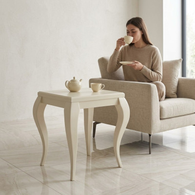 Couchtisch Beistelltisch Tische Wohnzimmer Luxus Beige Modern Tisch Möbel Neu