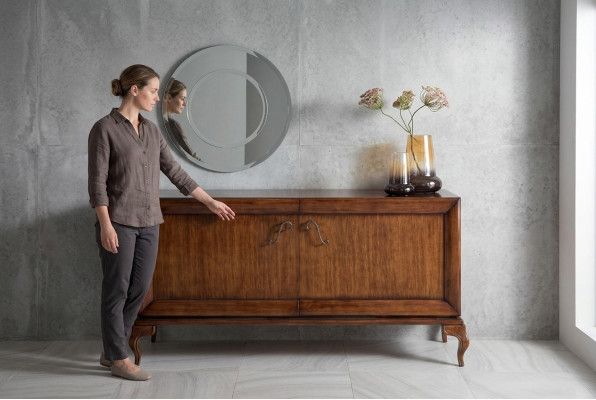 Braunes Sideboard Kommode Schränke Kommoden Holz Luxus Wohnzimmer Möbel Schrank