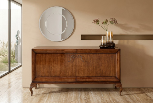 Braunes Sideboard Kommode Schränke Kommoden Holz Luxus Wohnzimmer Möbel Schrank