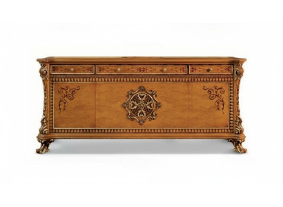 Luxus Kommode xxl Sideboard Kommoden Holz Anrichte Möbel Schrank Braun