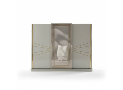 Luxus Kleiderschrank Holzschrank Schrank Schlafzimmer Schränke Beige