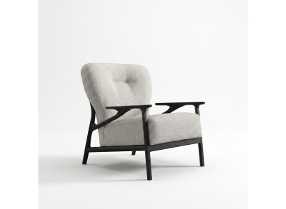 Sessel Ohrensessel Modern Stoff Wohnzimmer Polyester Weiß Design