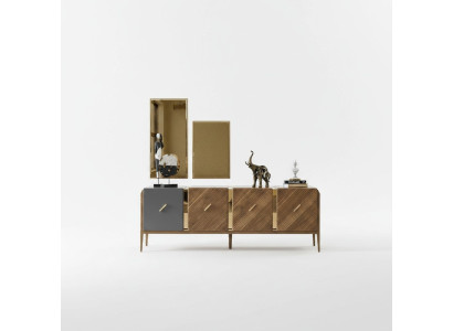 Sideboard Kommode Luxus Schränke Kommoden Wohnzimmer Holz Braun Möbel