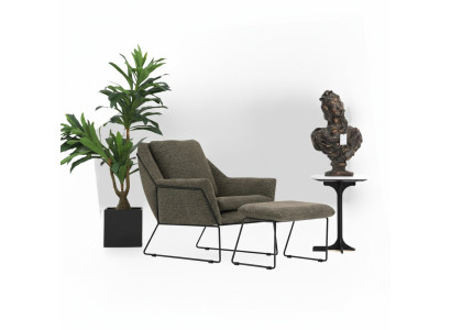 Moderner Grüner Sessel Cocktailsessel Ohrensessel Wohnzimmermöbel Design