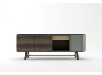 Sideboard Kommode Holz Anrichte Schrank Esszimmer Modern Schwarz