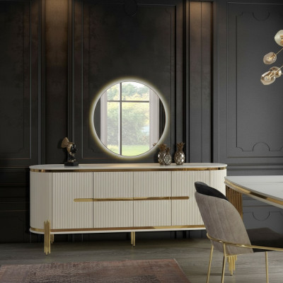 Luxus Sideboard Kommode Holz Anrichte Schrank Esszimmer Modern Weiß