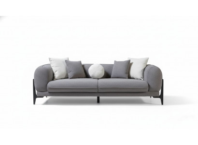 Wohnzimmermöbel Luxus Dreisitzer Sofa Stoffmöbel Moderne Couchen Edelstahl