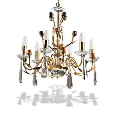 Moderne Kristall Lüster Deckenlampe Deckenprunk Hängekristalllampe