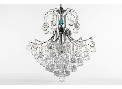 Lüster Art Luxus Deckenlampe Kronleuchter Deckenleuchter Lampen Silber