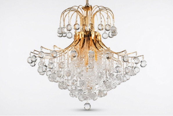 Luxus Kronleuchter Deckenlampe Deckenleuchter Goldene Königliche Lüstern