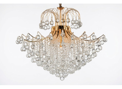 Luxus Lüster Kronleuchter Deckenlampe Deckenleuchter Lampen Gold Art