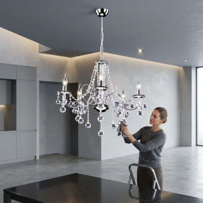 Lüster Luxus Crystal Kronleuchter Lüsterlicht Deckenlampe Prunkkronleuchter