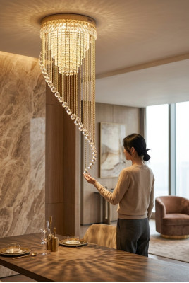 Deckenleuchter Luxus Kristall Kronleuchter Deckenlampe Lichtkronenluster