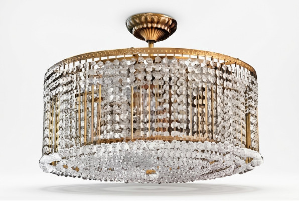 Luster Kronleuchter Deckenlampe Deckenleuchter Gold Luxus Leuchte Lampe