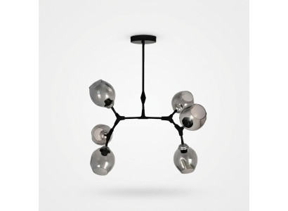 Deckenlampe Lüster Kronleuchter Deckenleuchter Modern Glas Schwarz Neu