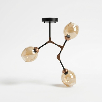 Deckenleuchter Lüster Kronleuchter Deckenlampe Lampen Gold Modern Glas