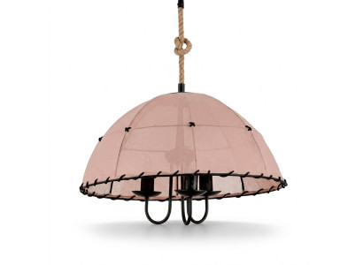 Deckenlampe Deckenleuchter Lüster Kronleuchter Lampe Beige Modern Seil